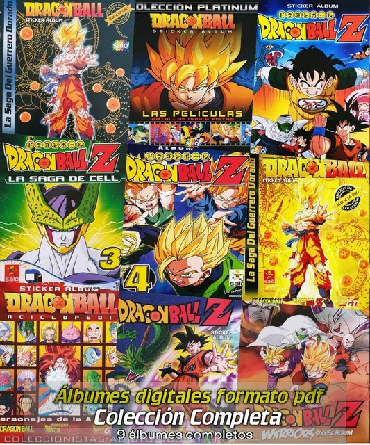 Dragon Ball: 2da Generación Colección Completa - Álbumes Digitales Formato PDF (Categoría Normal)