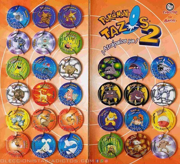Pokémon: Colección Completa Tazos - Digital Formato PDF (Categoría Normal) (Evercrisp