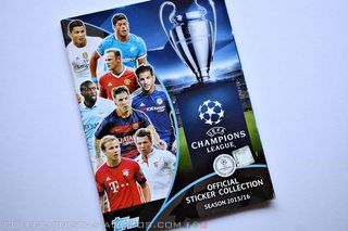 UEFA Champions League 2015-2016 (Topps, 2015): Álbum Vacío
