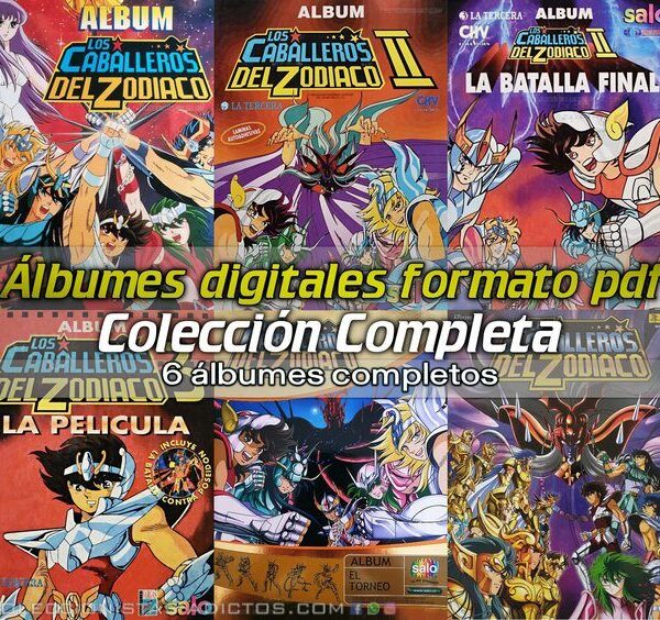 Caballeros Del Zodiaco: Colección Completa - Álbumes Digitales Formato PDF (Categoría Normal) (Exito de Tv