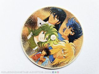 Caballeros Del Zodiaco (Evercrisp, 1995): Tazo Nº 10 Shiru, Ikki, Hioga, Seiya, Shon (Normal Estado)