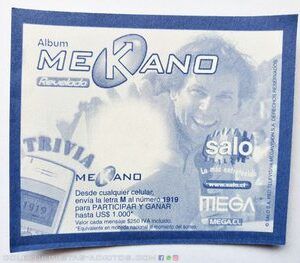 Mekano Revelado (Salo, 2004): Pack, 30 Láminas (A Pegar, Sin Repetir)