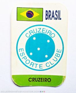 Pelotaso Tarjetas de Fútbol (Oblea de chocolate, Mediados de los 90): Brasil Cruzeiro (Carta)