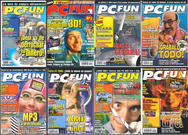 PC-Fun (1999-2000): 13 Revistas, Colección Completa (Digital)