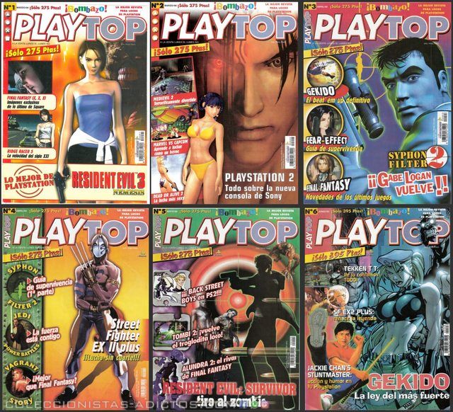 PlayTop (2000): 6 Revistas, Colección (Digital)