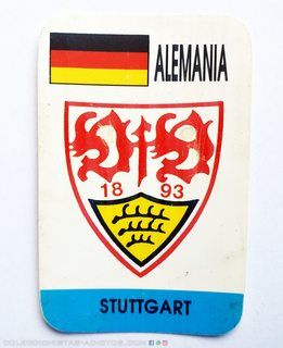 Pelotaso Tarjetas de Fútbol (Oblea de chocolate, Mediados de los 90): Alemania Stuttgart (Carta)