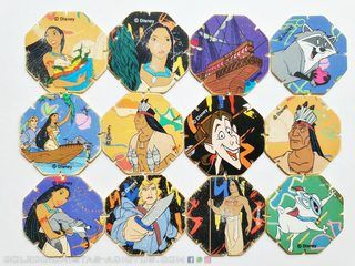 Pocahontas (Evercrisp, 1995): Pack 12 Tazos (2)