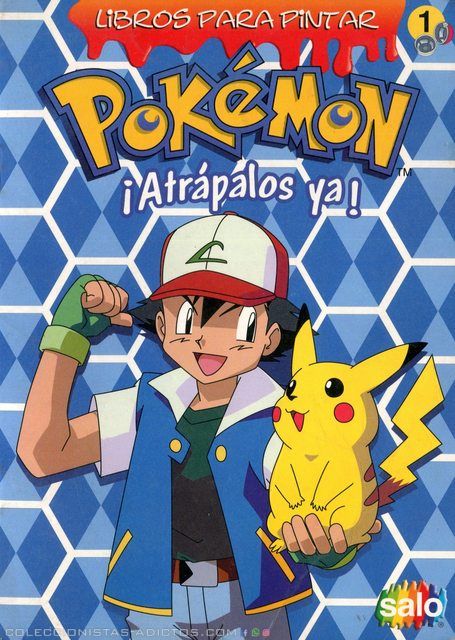 Pokémon Colecccion, Libros De Pintar  (Salo, 1998): Nº01 (Categoría Premium)