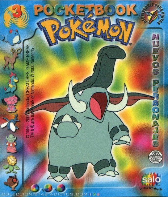 Pokémon PocketBook, Libros De Pintar (Salo, 2000): Nº03 (Categoría Premium)