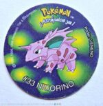 Pokémon 2 (Evercrisp, 1999): Tazo Nº 33 Nidorino (Excelente Estado)
