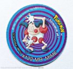 Pokémon 2 (Evercrisp, 1999): Tazo Nº 122 Mr. mime (Excelente Estado)