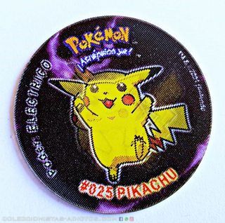 Pokémon Gold & Silver (Evercrisp, 1999): Pikachu (Tazo) (Excelente Estado)