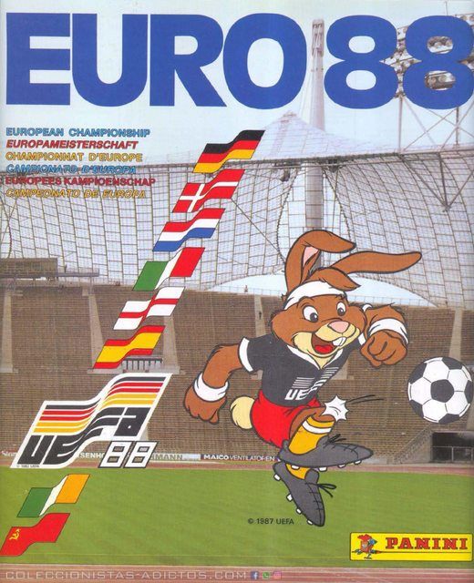 UEFA Euro 88' (Panini, 1988): Álbum Digital (Categoría Normal)