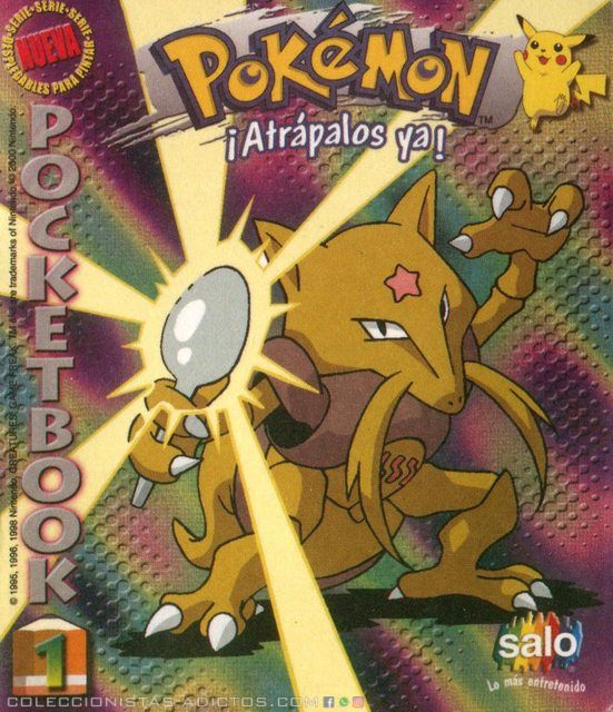 Pokémon, PocketBook 1, Libros De Pintar (Salo, 1999): Álbum Digital (Categoría Premium)