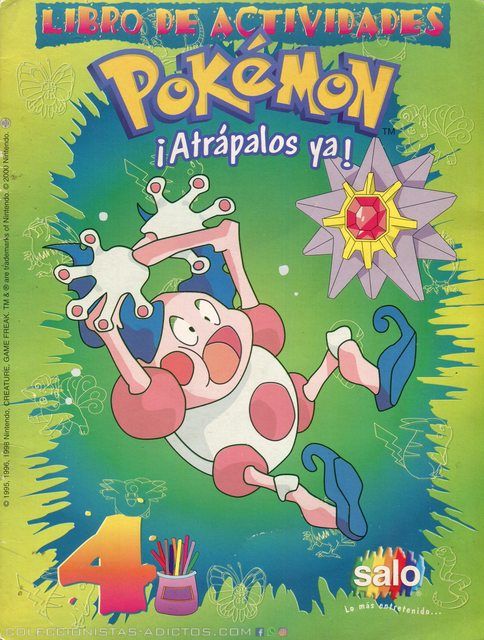 Pokémon Libros De Actividades (Salo, 1998): Nº04 (Categoría Premium)
