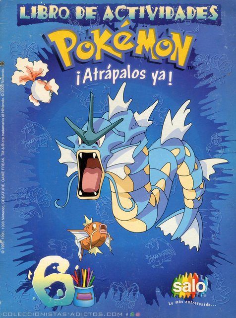 Pokémon Libros De Actividades (Salo, 1998): Nº06 (Categoría Premium)