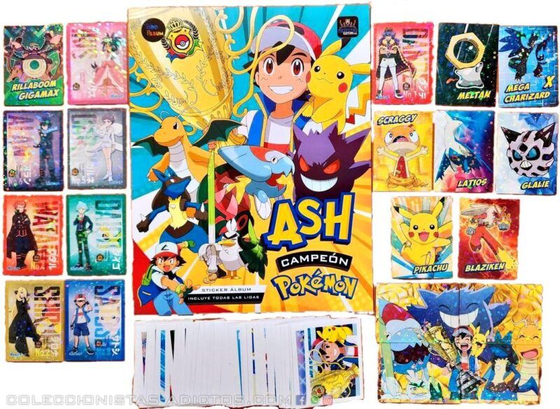 Pokémon, Ash Campeon: Álbum Completo A Pegar