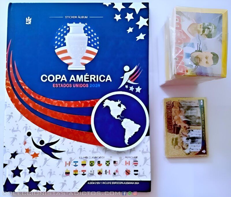 . Copa America 2024 [Tapa Dura] (3 Reyes) + EuroCopa: Álbum Completo A Pegar