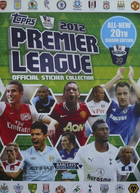 Liga Inglesa (Premier League) 2012 (Panini, 2012): Álbum Digital (Categoría Normal)