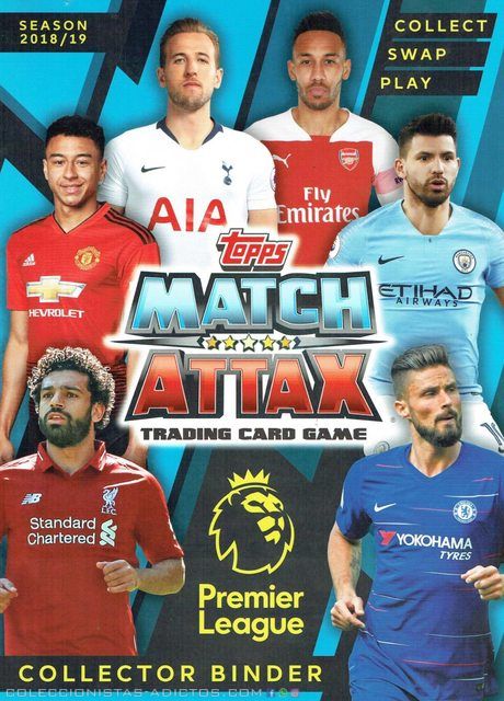 Liga Inglesa Match Attax 2018-19 (Premier League) (Panini, 2018): Álbum Digital (Categoría Normal)
