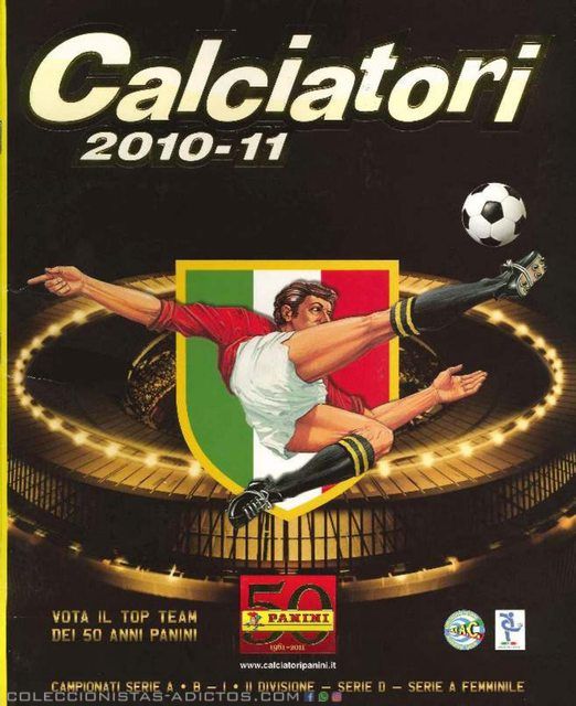 Liga Italiana 2010-11 (Panini, 2010): Álbum Digital (Categoría Normal)