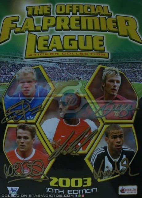 Liga Inglesa (Premier League) 2003 (Panini, 2003): Álbum Digital (Categoría Normal)