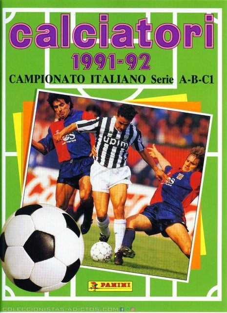 Liga Italiana 91'-92' (Panini, 1991): Álbum Digital (Categoría Normal)