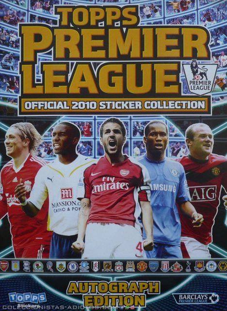 Liga Inglesa (Premier League) 2010 (Panini, 2010): Álbum Digital (Categoría Normal)