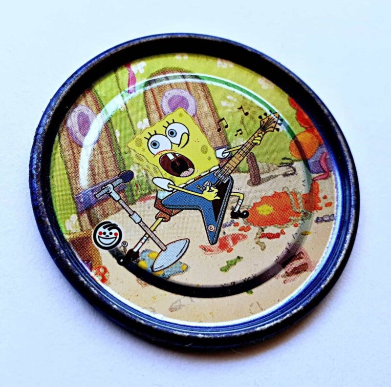 Bob Esponja (Evercrisp, 2003): Nº16 Tazo Metalix (Excelente Estado)