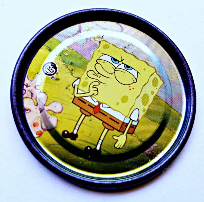 Bob Esponja (Evercrisp, 2003): Nº22 Tazo Metalix (Excelente Estado)