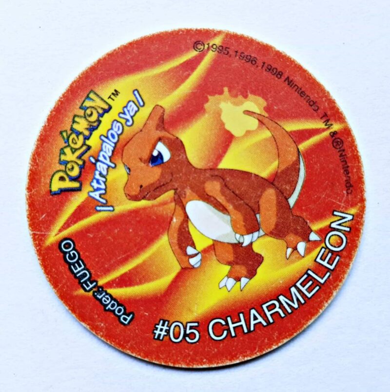 Pokémon 2 (Evercrisp, 1999): Nº05 (Tazo Charmeleon) (Excelente Estado)