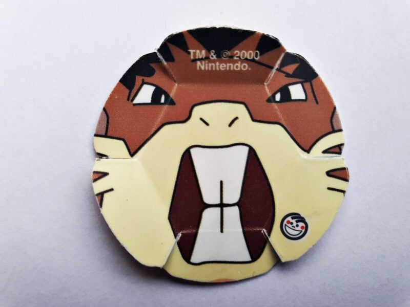 Pokémon 2-3D: Raticate (Tazo) (Evercrisp, 1999) (Normal Estado)
