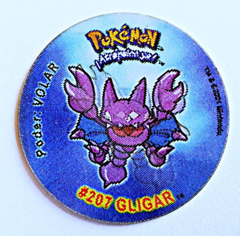 Pokémon Gold & Silver: Gligar (Tazo) (Evercrisp, 1999) (Excelente Estado)