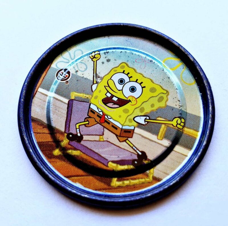 Bob Esponja (Evercrisp, 2003): Nº25 Tazo Metalix (Excelente Estado)