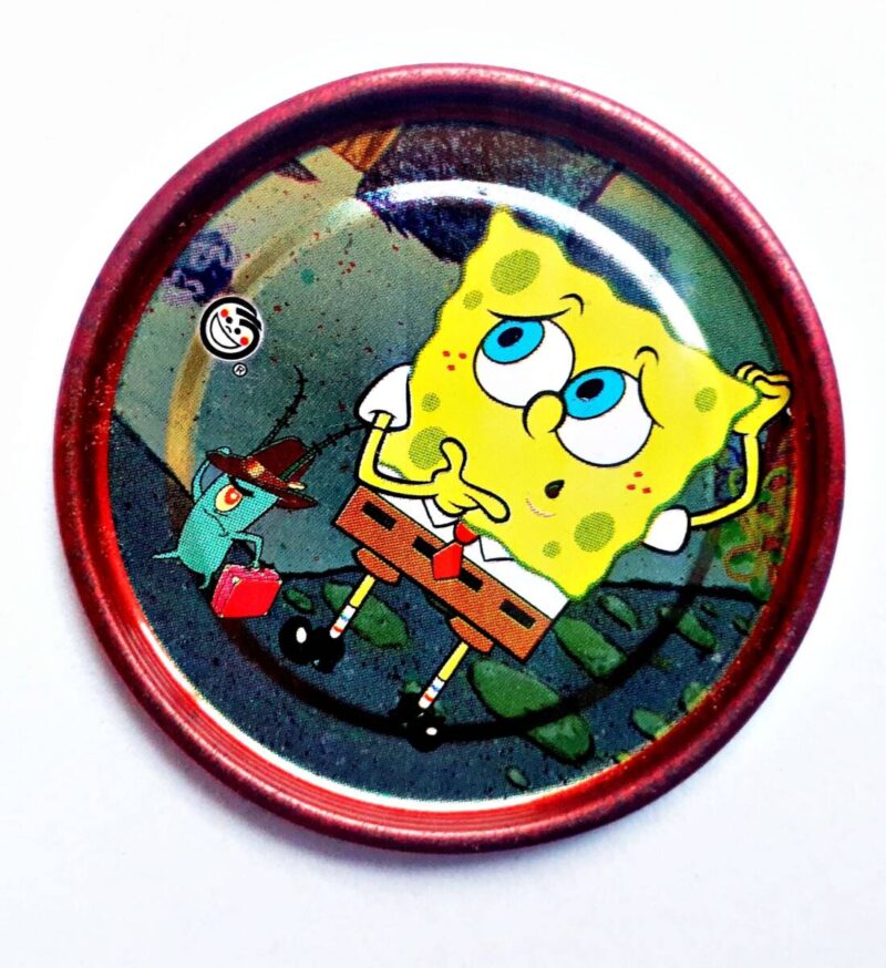 Bob Esponja 2 (Evercrisp, 2003): Nº63 Tazo Metalix (Excelente Estado)