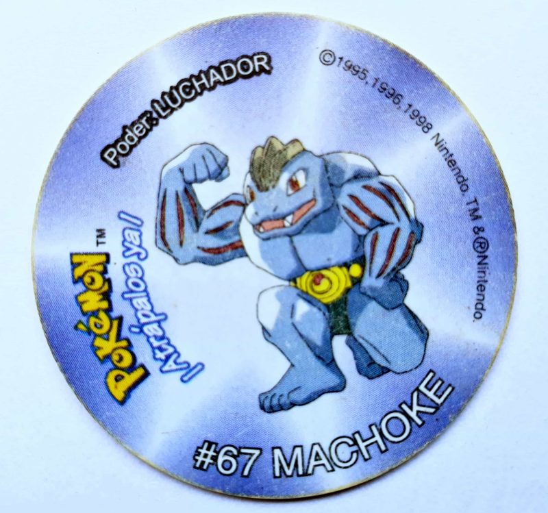 Pokémon 2 (Evercrisp, 1999): Nº67 (Tazo Machoke) (Excelente Estado)