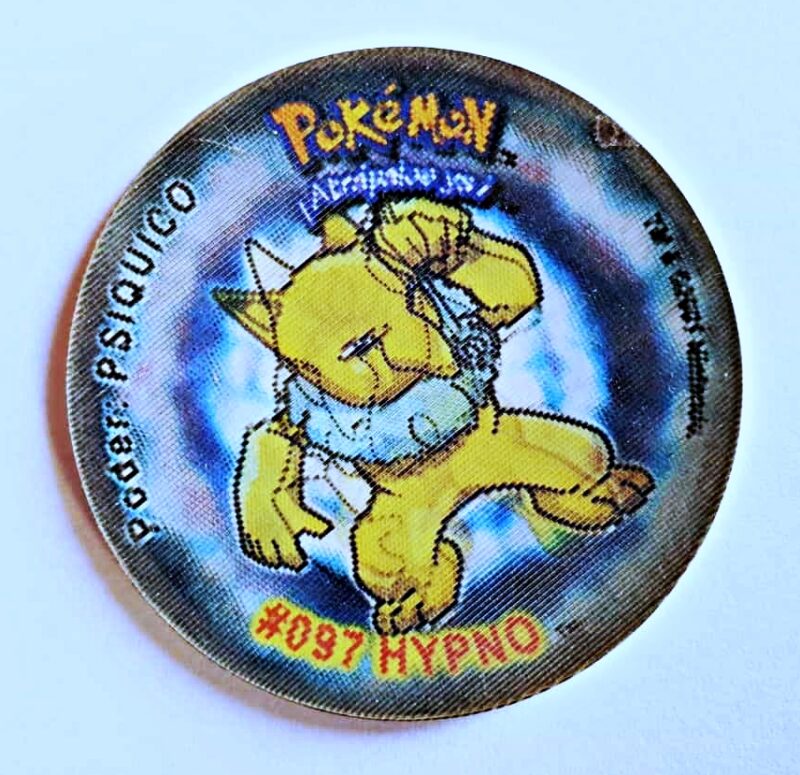 Pokémon Gold & Silver: Drowzee, Hypno (Tazo) (Evercrisp, 1999) (Excelente Estado)