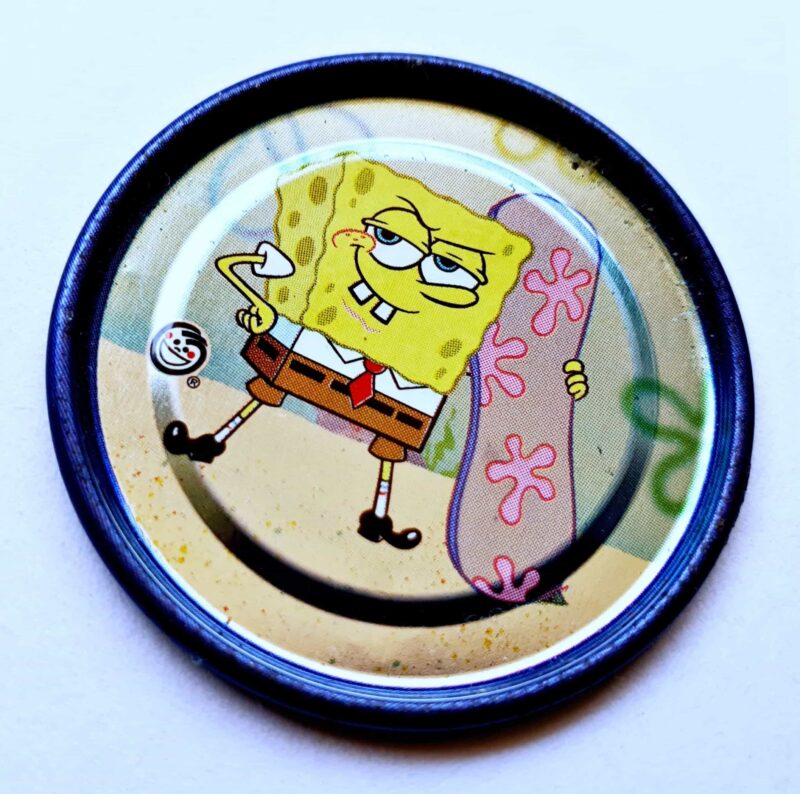 Bob Esponja (Evercrisp, 2003): Nº11 Tazo Metalix (Excelente Estado)