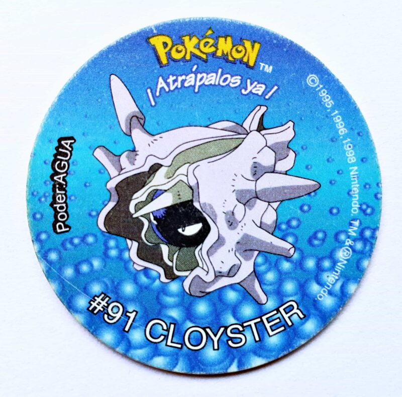 Pokémon 2 (Evercrisp, 1999): Nº91 (Tazo Cloyster) (Excelente Estado)