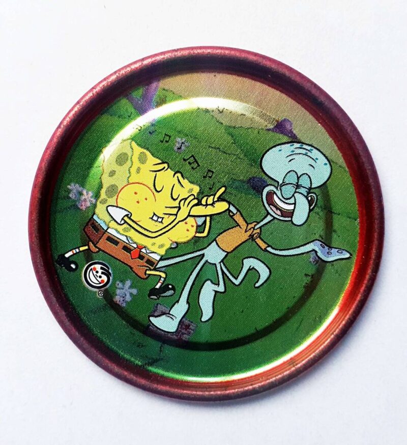 Bob Esponja 2 (Evercrisp, 2003): Nº56 Tazo Metalix (Excelente Estado)