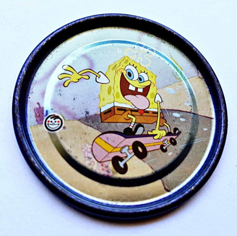 Bob Esponja (Evercrisp, 2003): Nº24 Tazo Metalix (Excelente Estado)