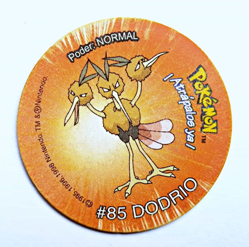 Pokémon 2 (Evercrisp, 1999): Nº85 (Tazo Dobrio) (Excelente Estado)
