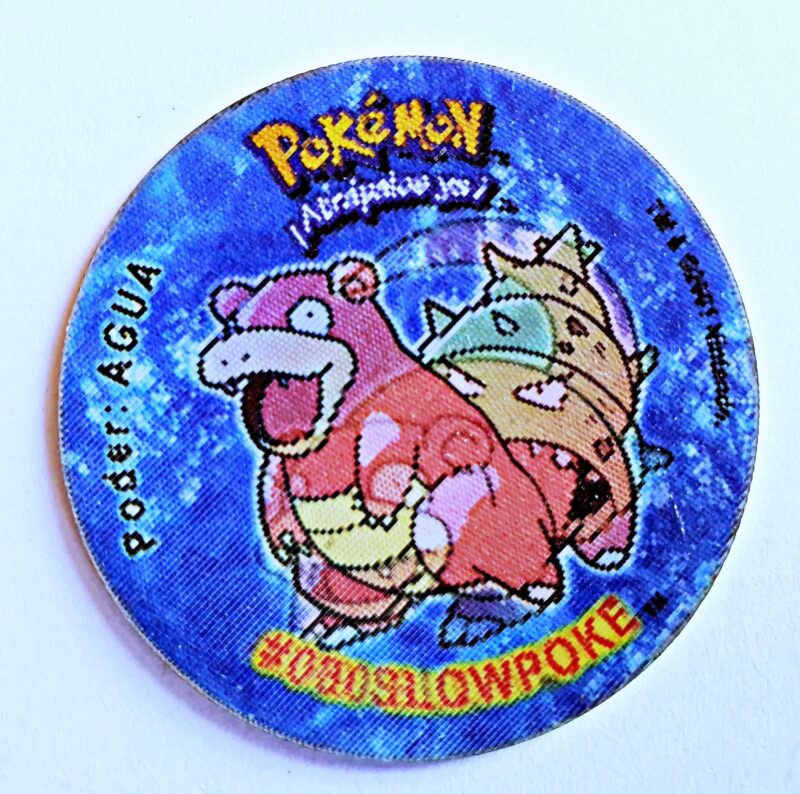 Pokémon Gold & Silver: Slowpoke, Slowbro (Tazo) (Evercrisp, 1999) (Excelente Estado)