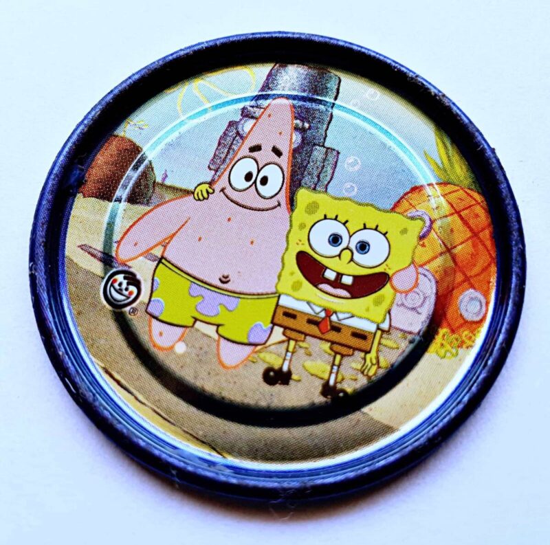 Bob Esponja (Evercrisp, 2003): Nº14 Tazo Metalix (Excelente Estado)