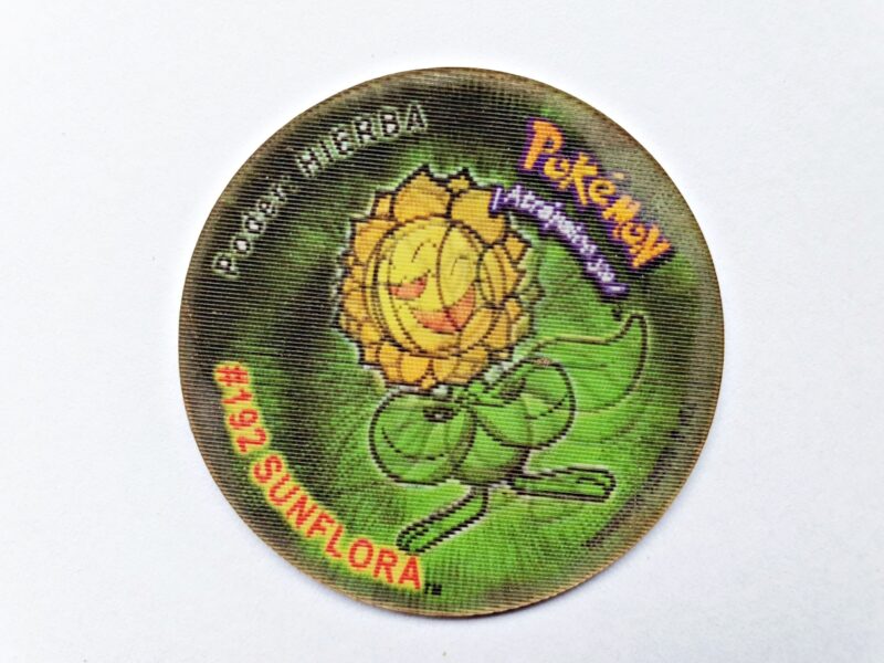 Pokémon Gold & Silver: Sunflora (Tazo) (Evercrisp, 1999) (Normal Estado)
