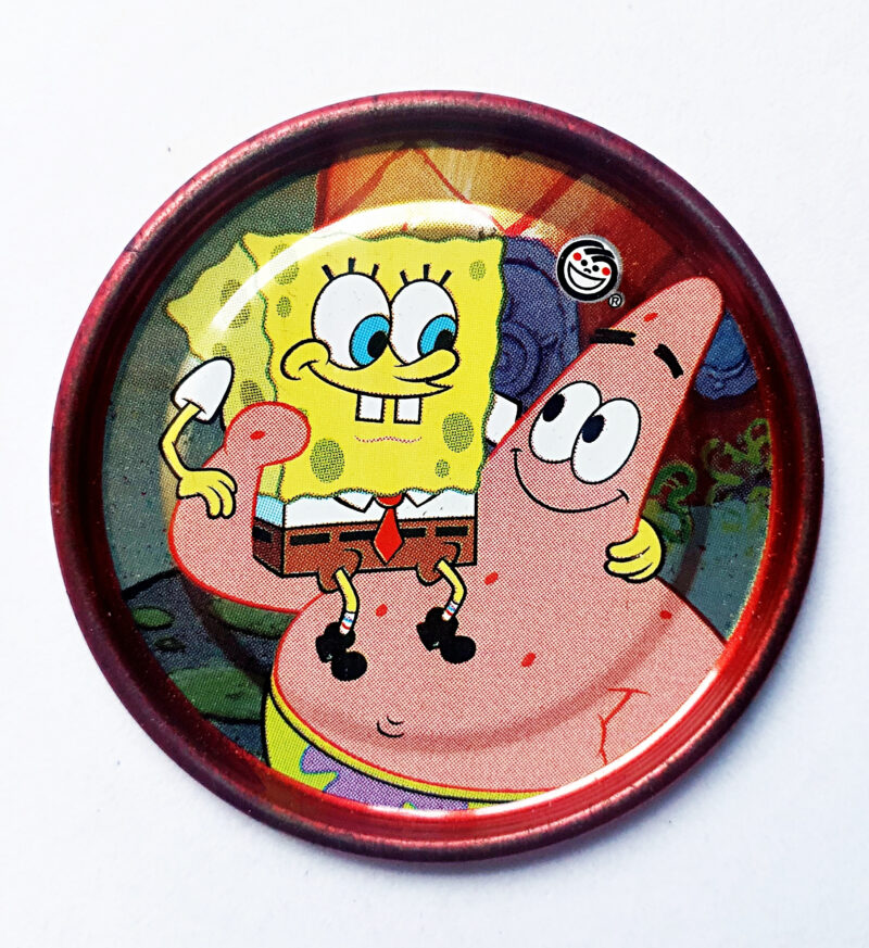 Bob Esponja 2 (Evercrisp, 2003): Nº65 Tazo Metalix (Excelente Estado)