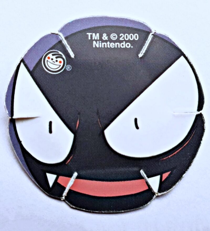 Pokémon 2-3D: Gastly (Tazo) (Evercrisp, 1999) (Excelente Estado)