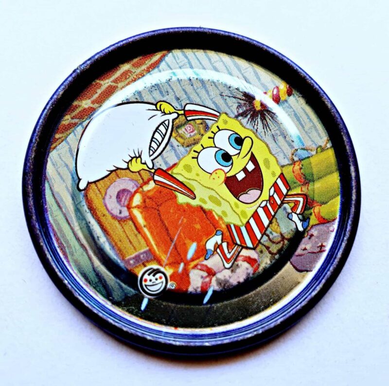 Bob Esponja (Evercrisp, 2003): Nº01 Tazo Metalix (Excelente Estado)