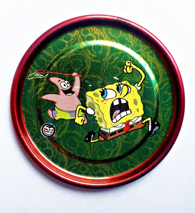 Bob Esponja 2 (Evercrisp, 2003): Nº55 Tazo Metalix (Excelente Estado)