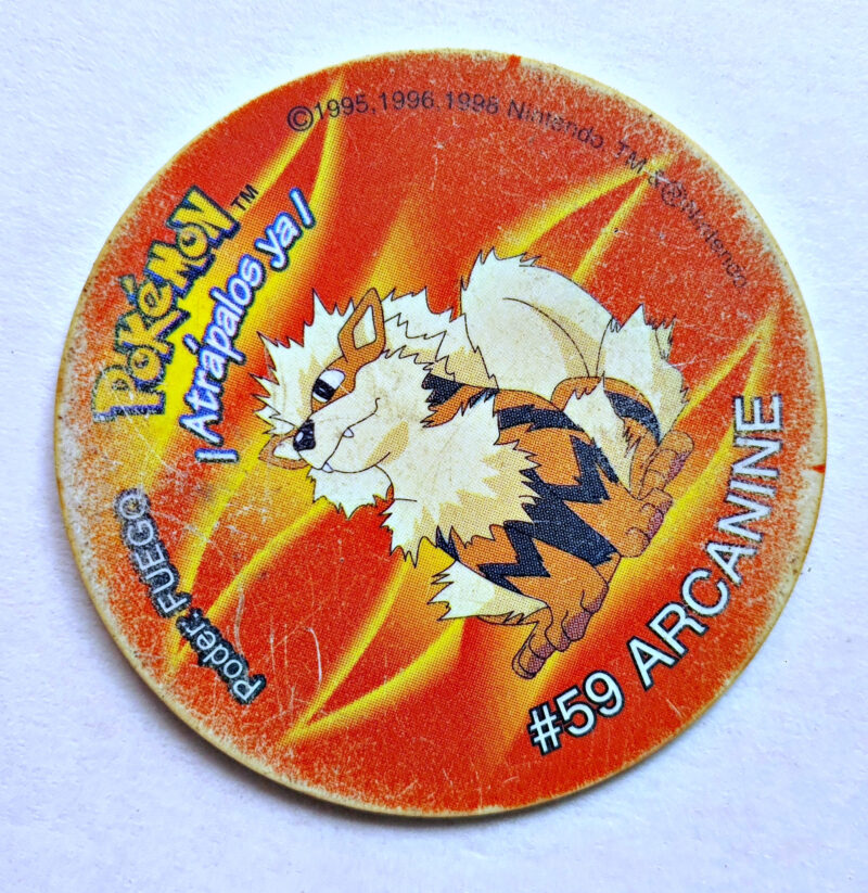 Pokémon 2 (Evercrisp, 1999): Nº59 (Tazo Arcanine) (Normal Estado)